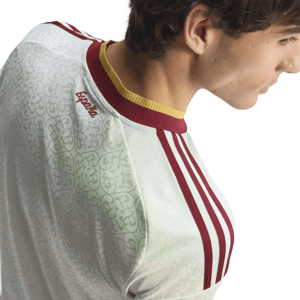 adidas Men's Spain Authentic MartÃ­n Zubimendi Away Jersey 2026 (White)