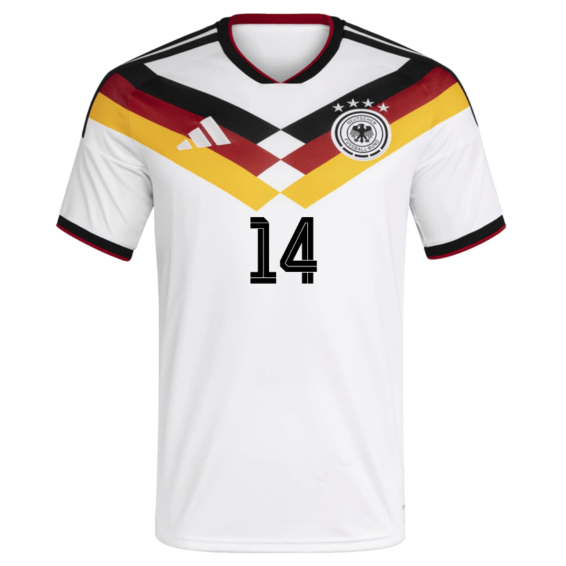 adidas Men's Stiller Germany Home World Cup Jersey 2026 (White/Black)