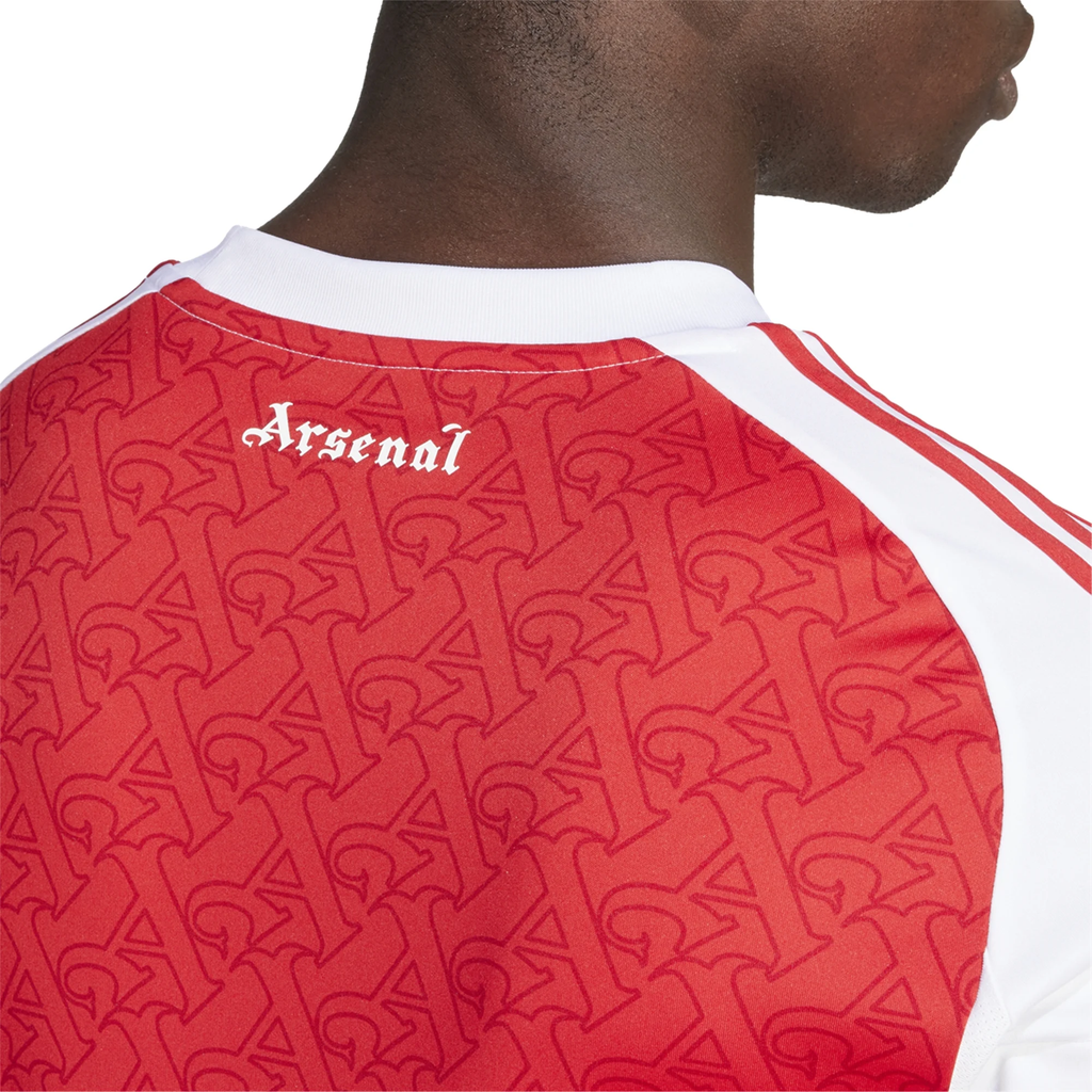 adidas Arsenal Home Jersey w/ EPL + No Room For Racism Patches 25/26 (Better Scarlet/White)