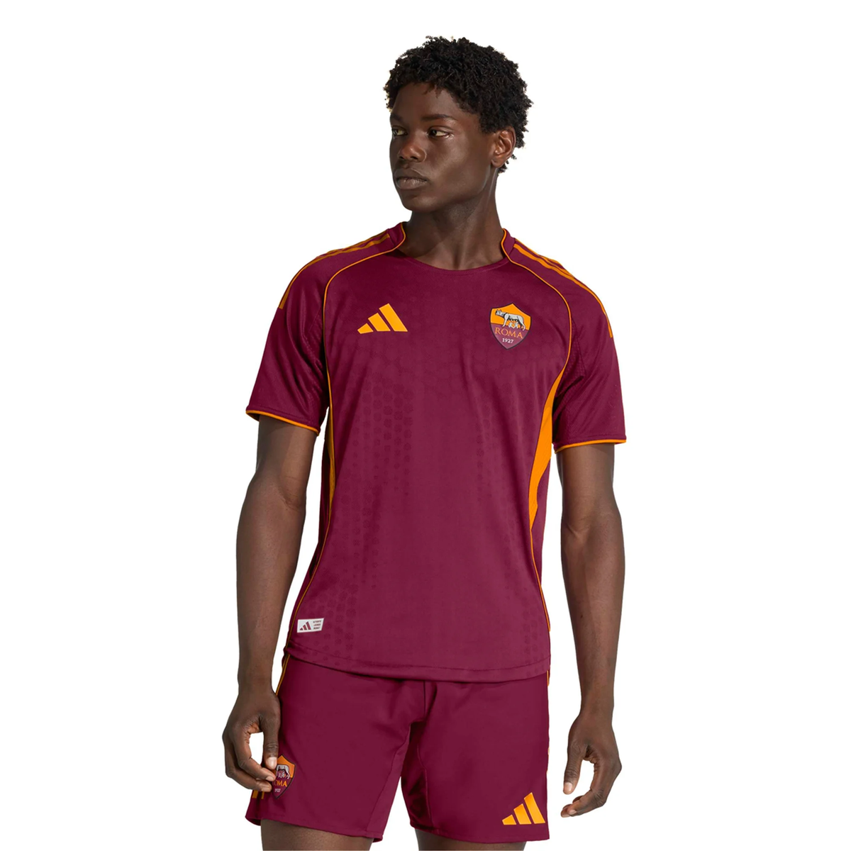 adidas Roma Authentic Lorenzo Pellegrini Home Jersey w/ Europa League Patches 25/26 (Burgundy)