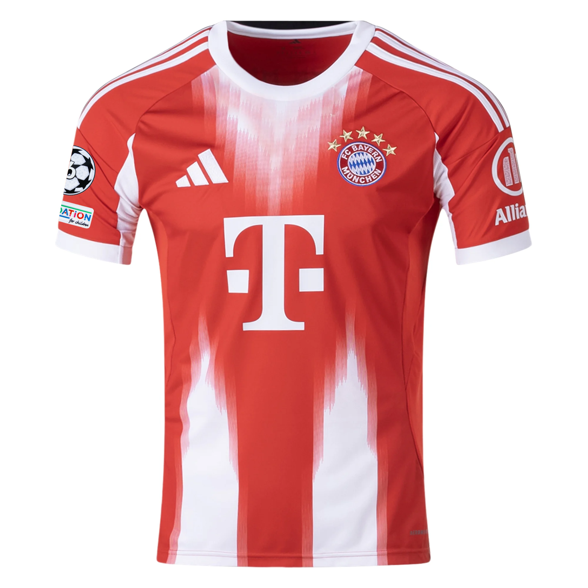 adidas Bayern Munich Boey Home Jersey w/ Champions League Patches 25/26 (Red)