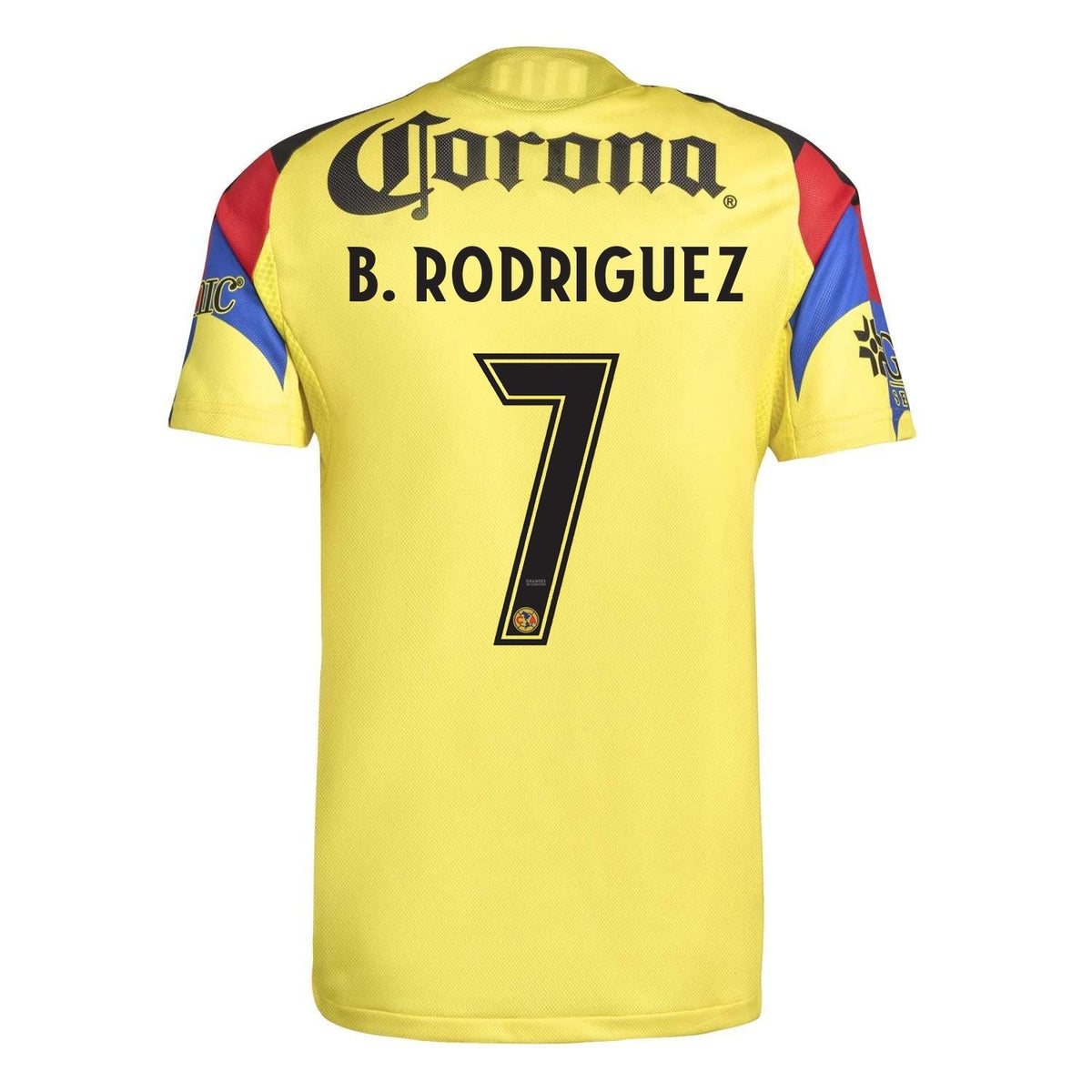 adidas Brian Rodriguez Men's Club America 25/26 Authentic Home Jersey (Yellow)