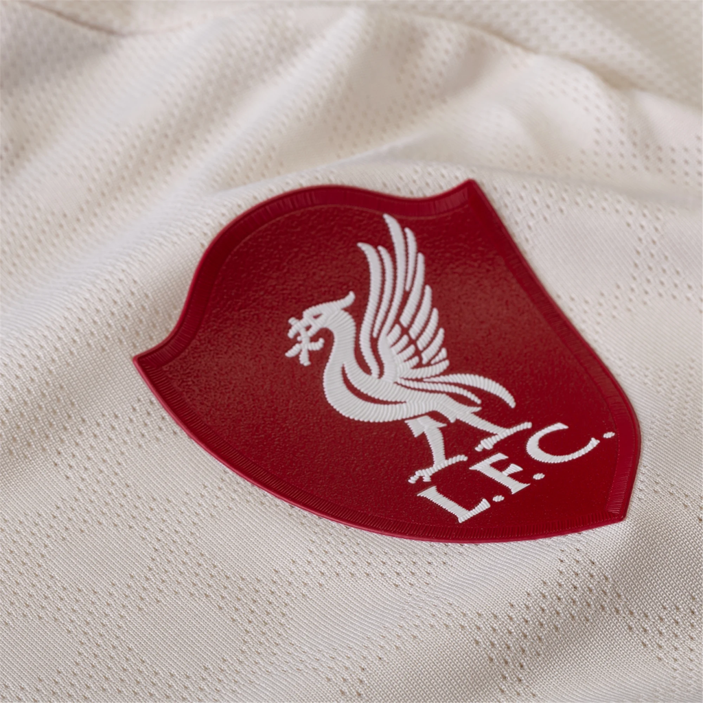 adidas Men's Liverpool Authentic Away Jersey w/ Champions League Patches 25/26 (Wonder White)