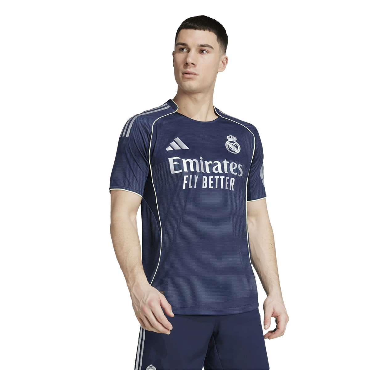 adidas Federico Valverde Real Madrid Authentic Away Jersey 25/26 w/ Champions League Patches (Legend Ink