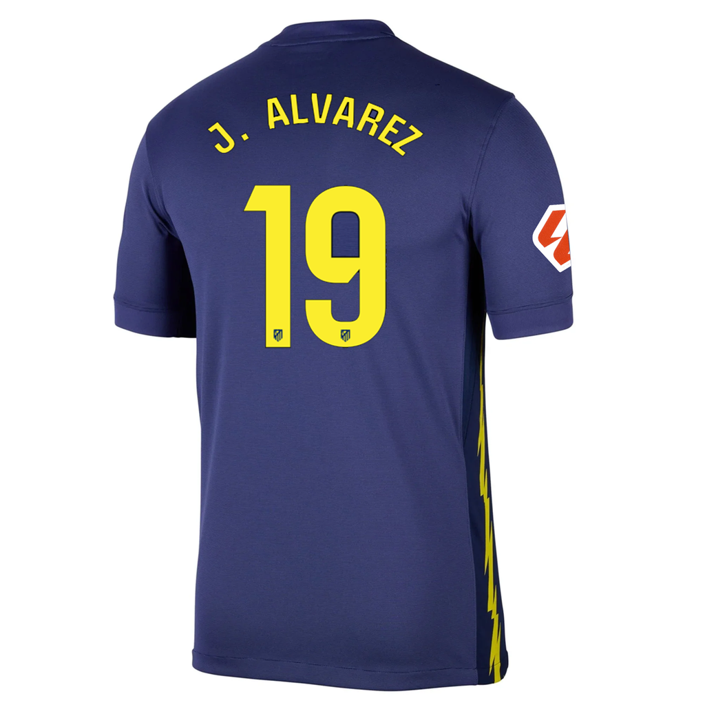 Nike AtlÃ©tico Madrid Julian Alvarez Away Jersey w/ La Liga Patch 25/26 (Binary Blue/Vibrant Yellow)
