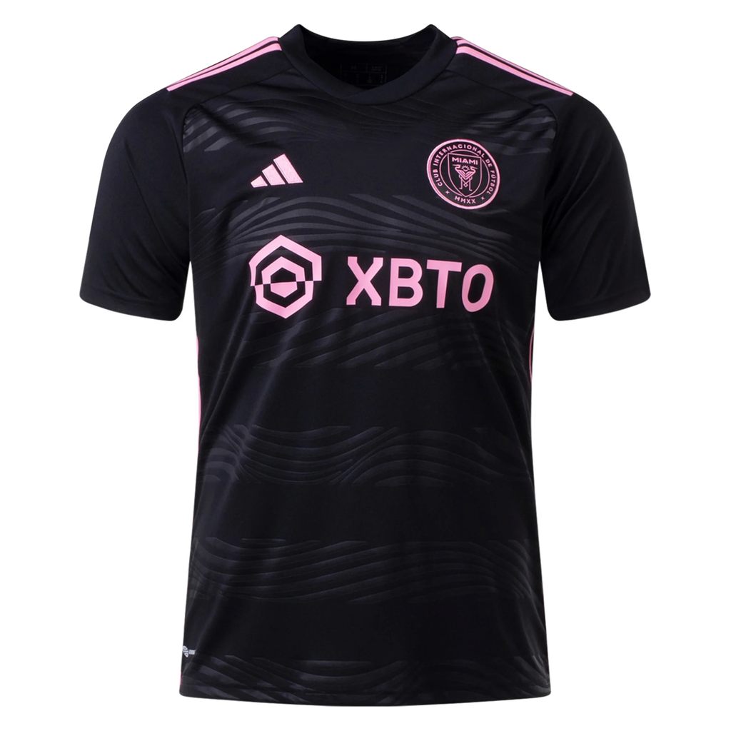 adidas Men's Inter Miami Away Jersey 23/24 (Black/True Pink)