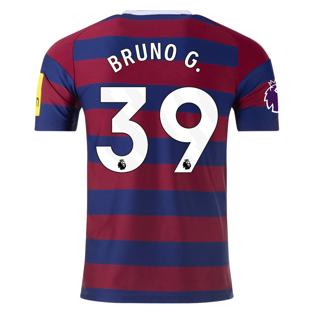 adidas Newcastle United Bruno GuimarÃ£es Away Jersey w/ EPL Patch 24/25 (Team College Blue/Night Sky)
