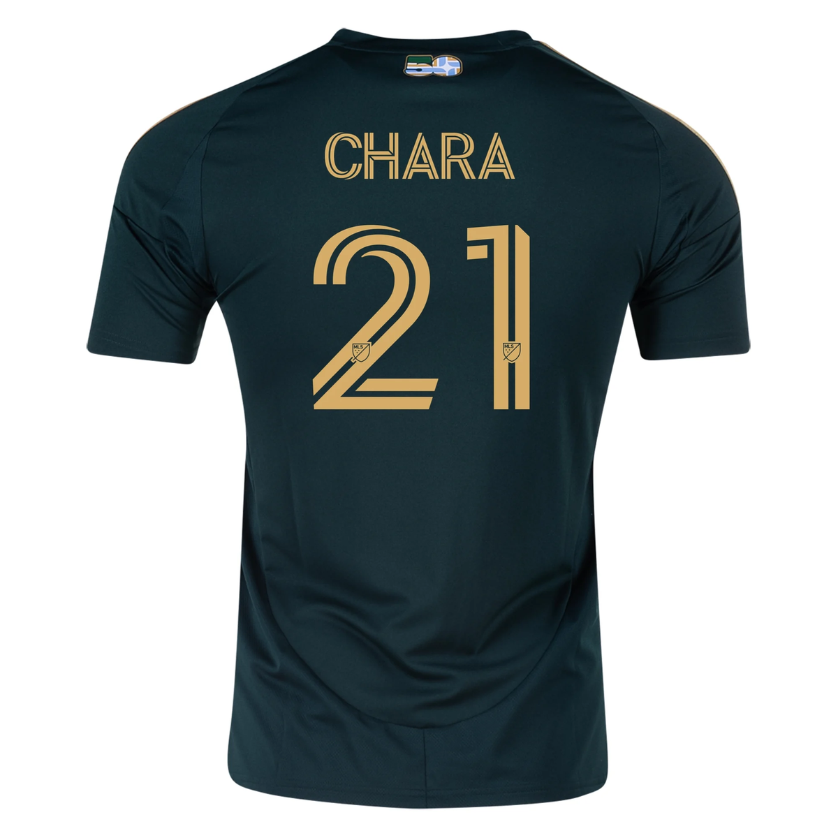 adidas Portland Timbers Diego CharÃ¡ Home Jersey 25/26 (Green/Gold)
