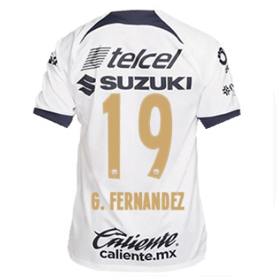 Nike Pumas UNAM Gabriel FernÃ¡ndez Home Jersey w/ Liga MX Patch 23/24 (White/Obsidian)