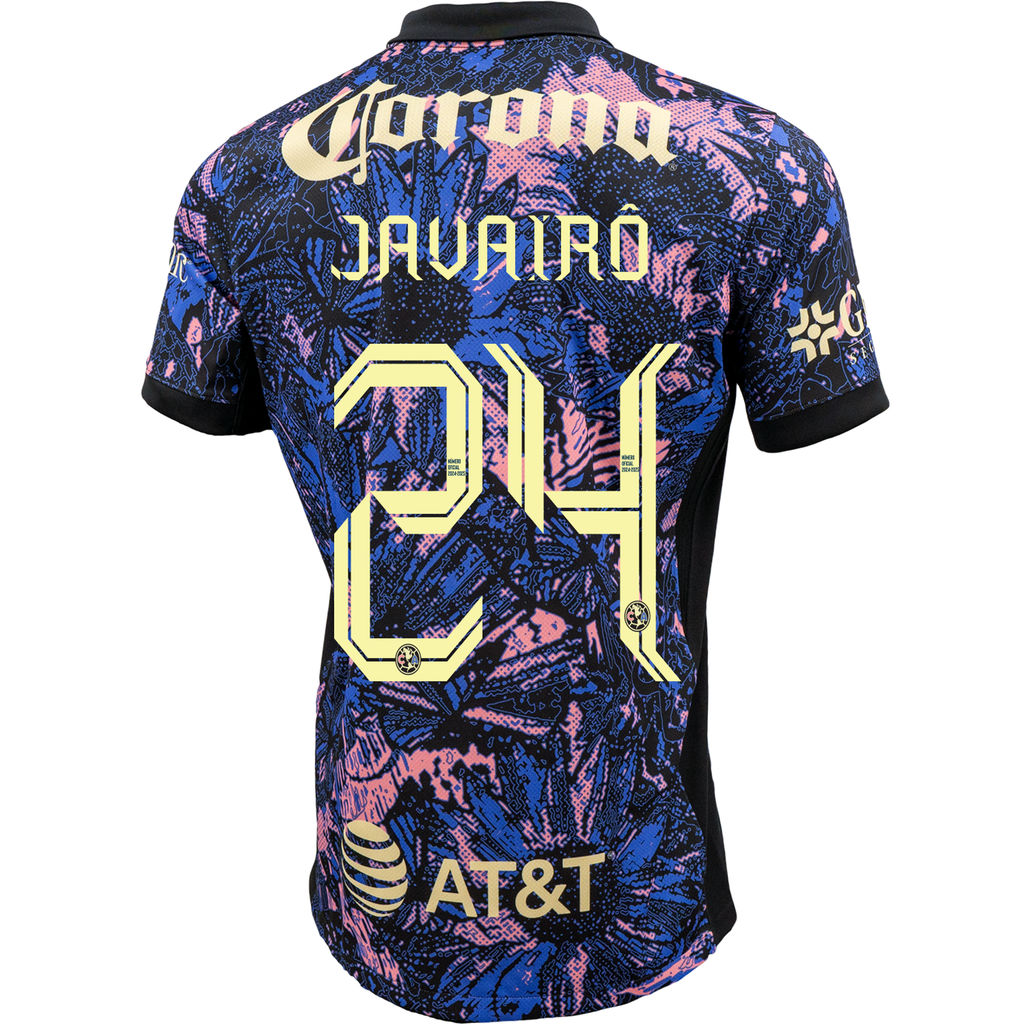Nike Club America JavairÃ´ Dilrosun Third Jersey 24/25 (Medium Blue/Black/Lemon Chiffon)