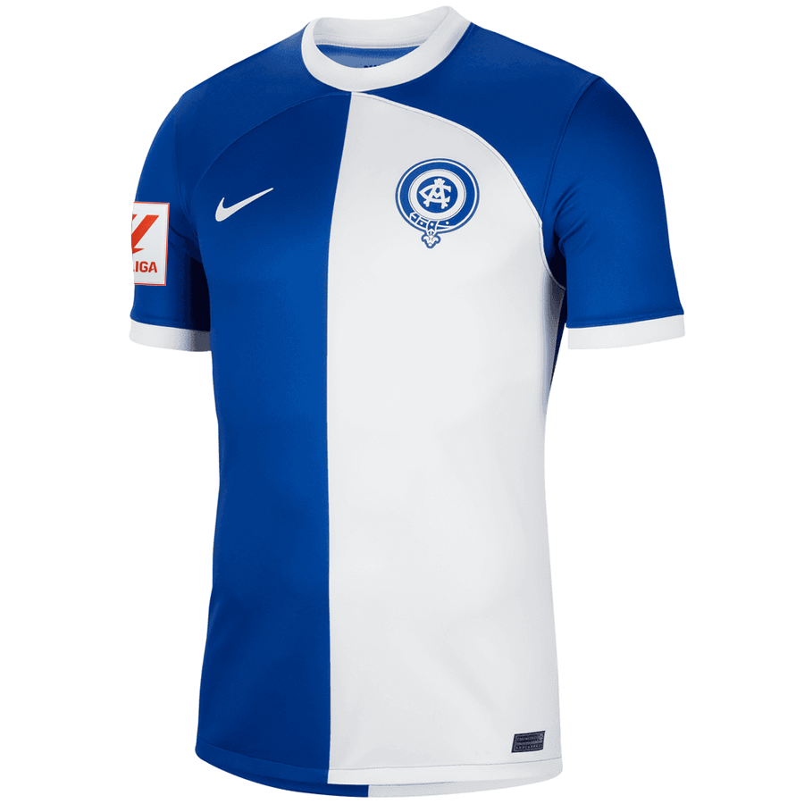 Nike Atletico Madrid Ã‡aÄŸlar SÃ¶yÃ¼ncÃ¼ Away Jersey w/ La Liga Patch 23/24 (Old Royal/White)