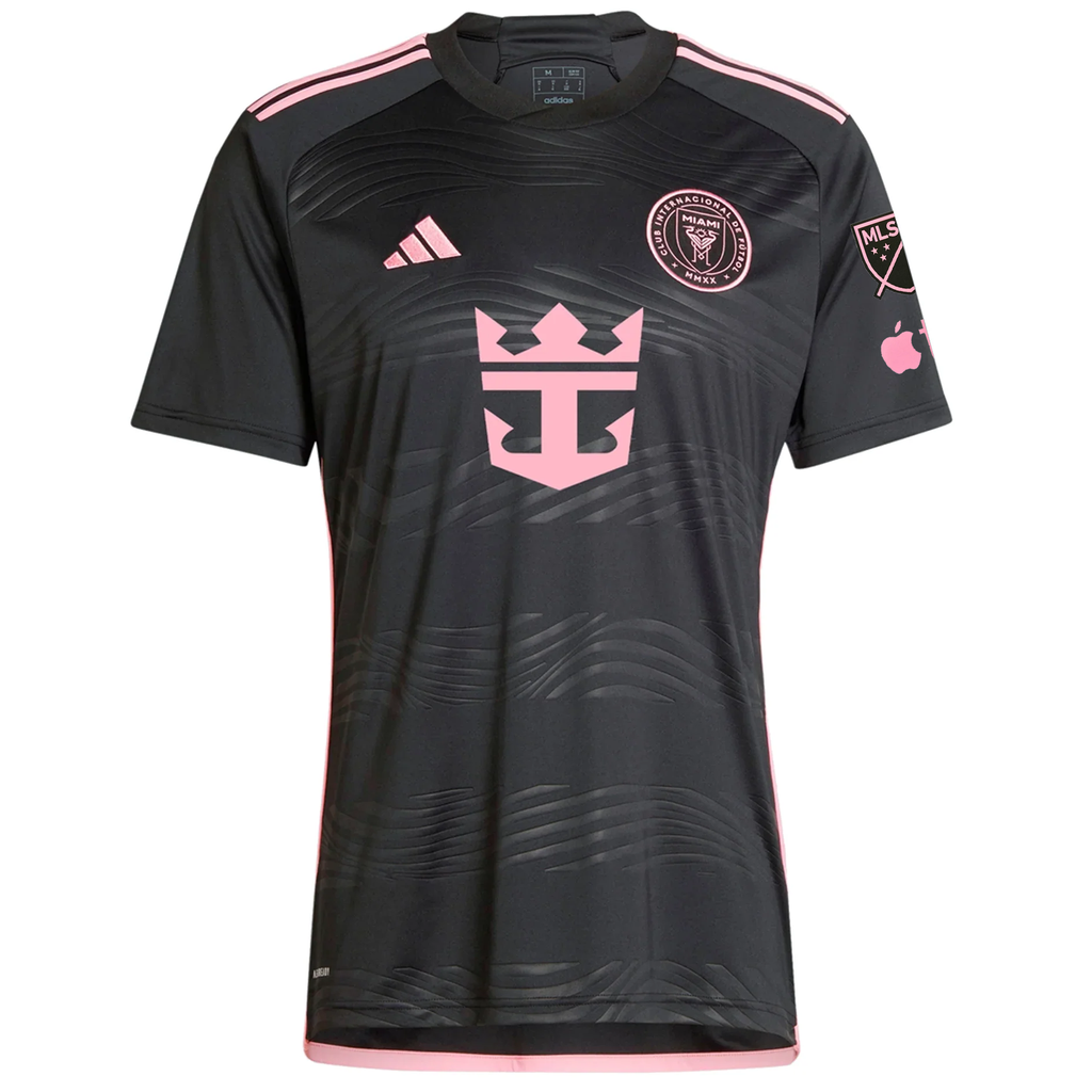 adidas Inter Miami Josef Martinez Royal Caribbean Away Jersey w/ MLS + Apple TV Patches 23/24 (Black/Bliss Pink)