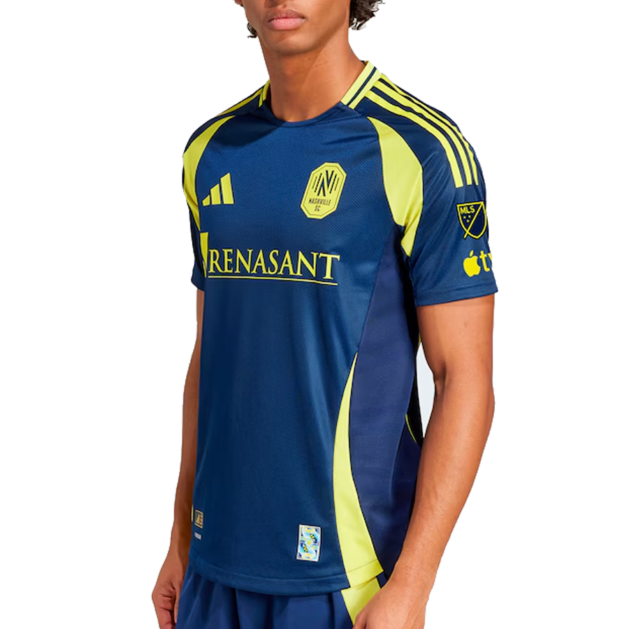 adidas Nashville Authentic Walker Zimmerman Away Jersey w/ MLS + Apple TV 25/26 (Tena Blue)