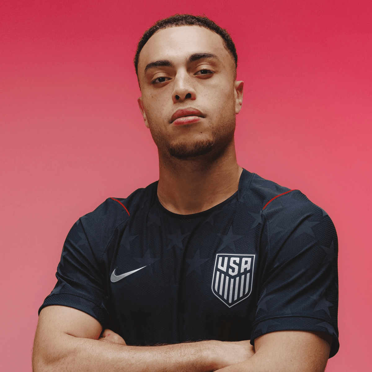 Nike Men's Reyna United States Match Authentic Away Jersey 2026 (Dark Obsidian/Pure Platinum)