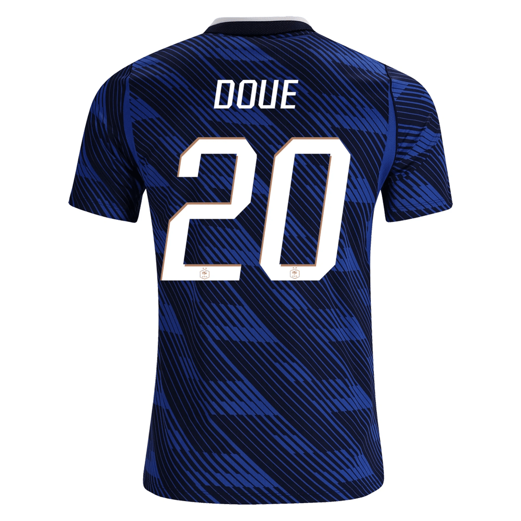 Nike Men's France DÃ©sirÃ© DouÃ© Home Stadium Jersey 2026 (Game Royal/Metallic Copper)