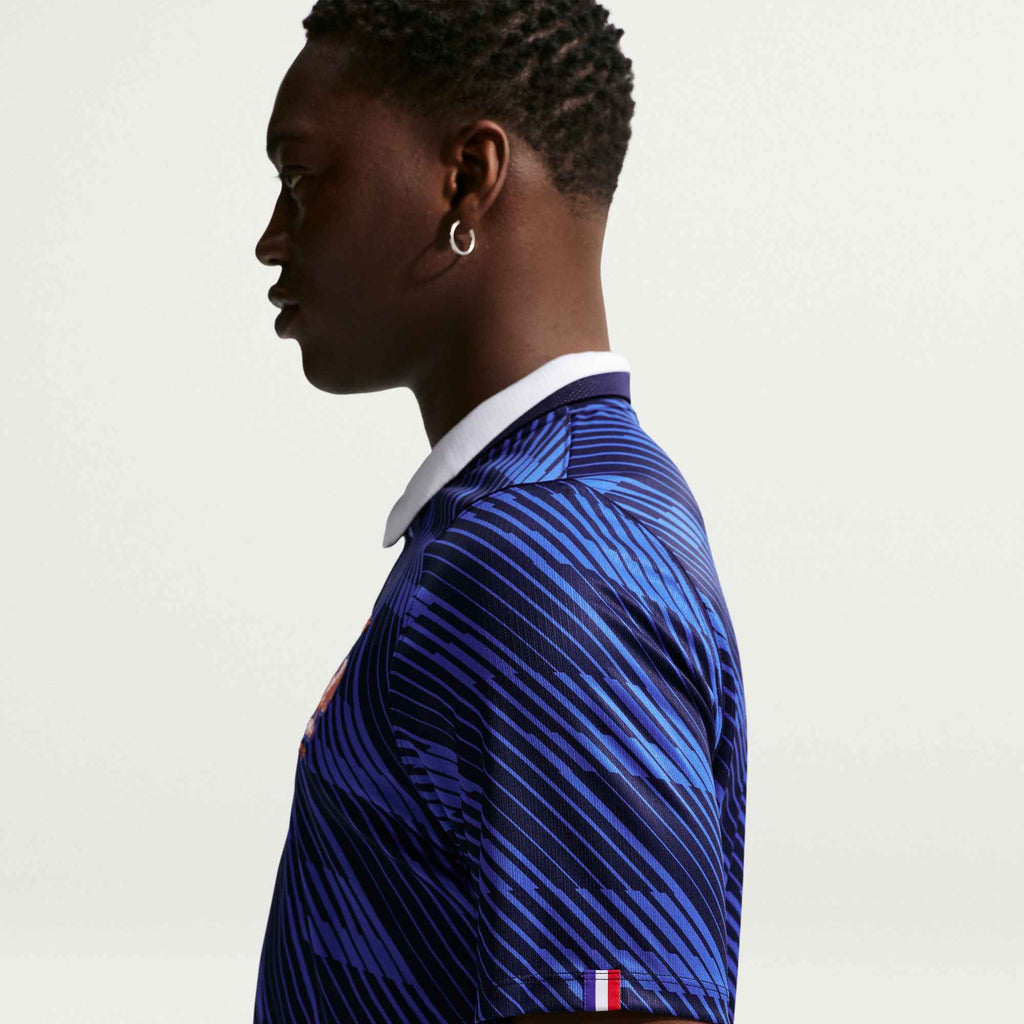 Nike Men's France Eduardo Camavinga Home Stadium Jersey 2026 (Game Royal/Metallic Copper)