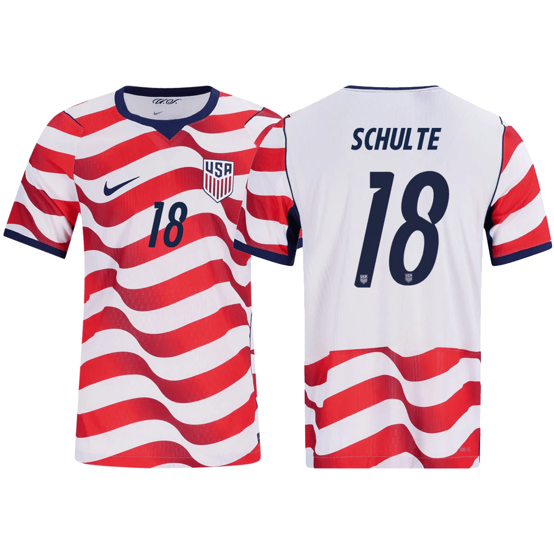 Nike Mens Schulte United States Match Authentic Home Jersey 2026 (Sail/Midnight Navy)