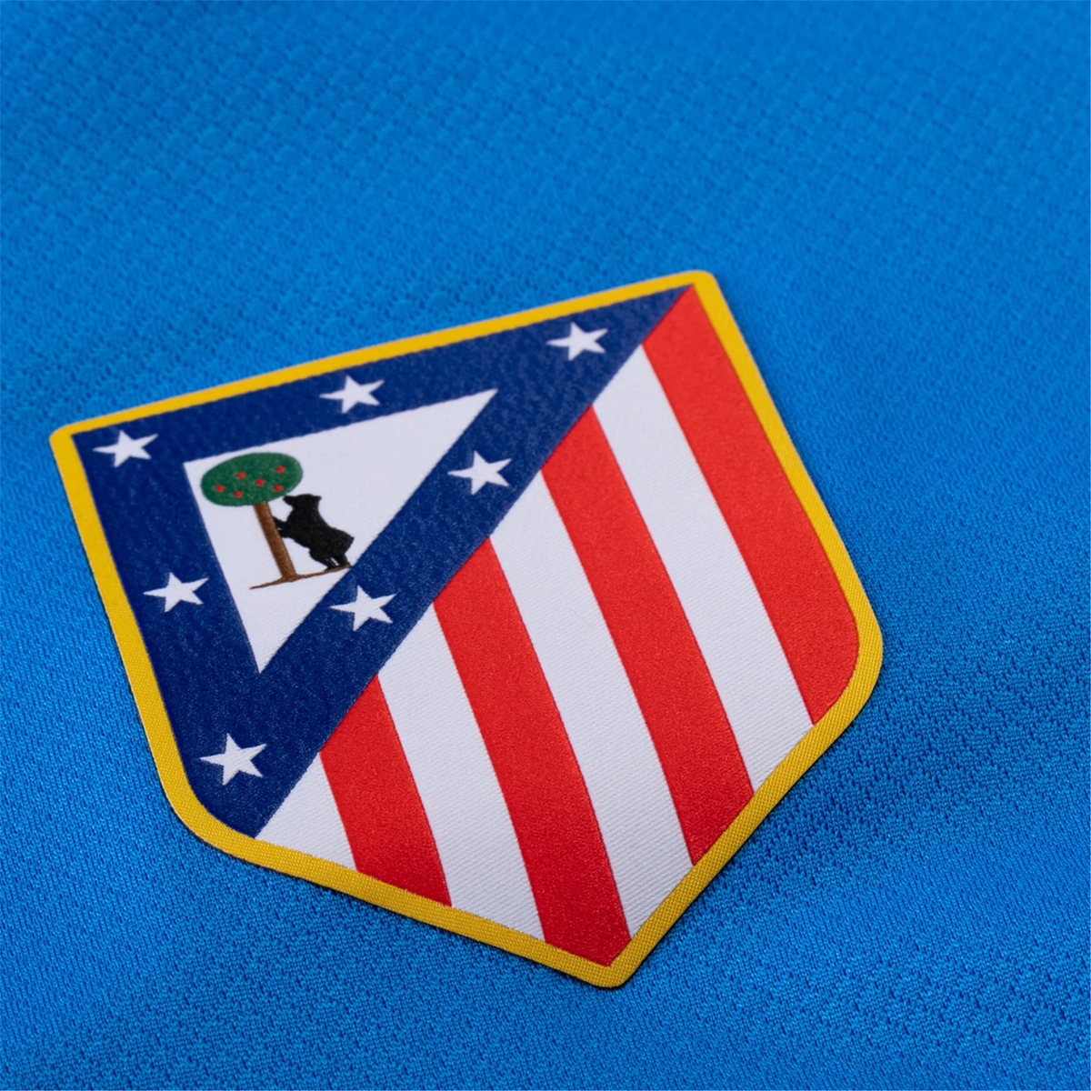 Nike Men's Atletico Madrid ClÃ©ment Lenglet T90 Third Jersey La Liga Patch 25/26 (Photo Blue/Sport Red)