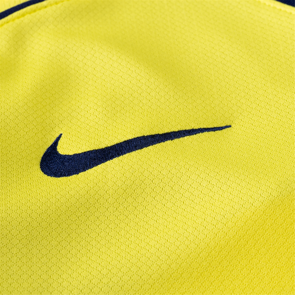 Nike Men's Tottenham Xavi Simmons T90 Third Jersey w/ EPL + No Room For Racism 25/26 (Dynamic Yellow/Blue Void)