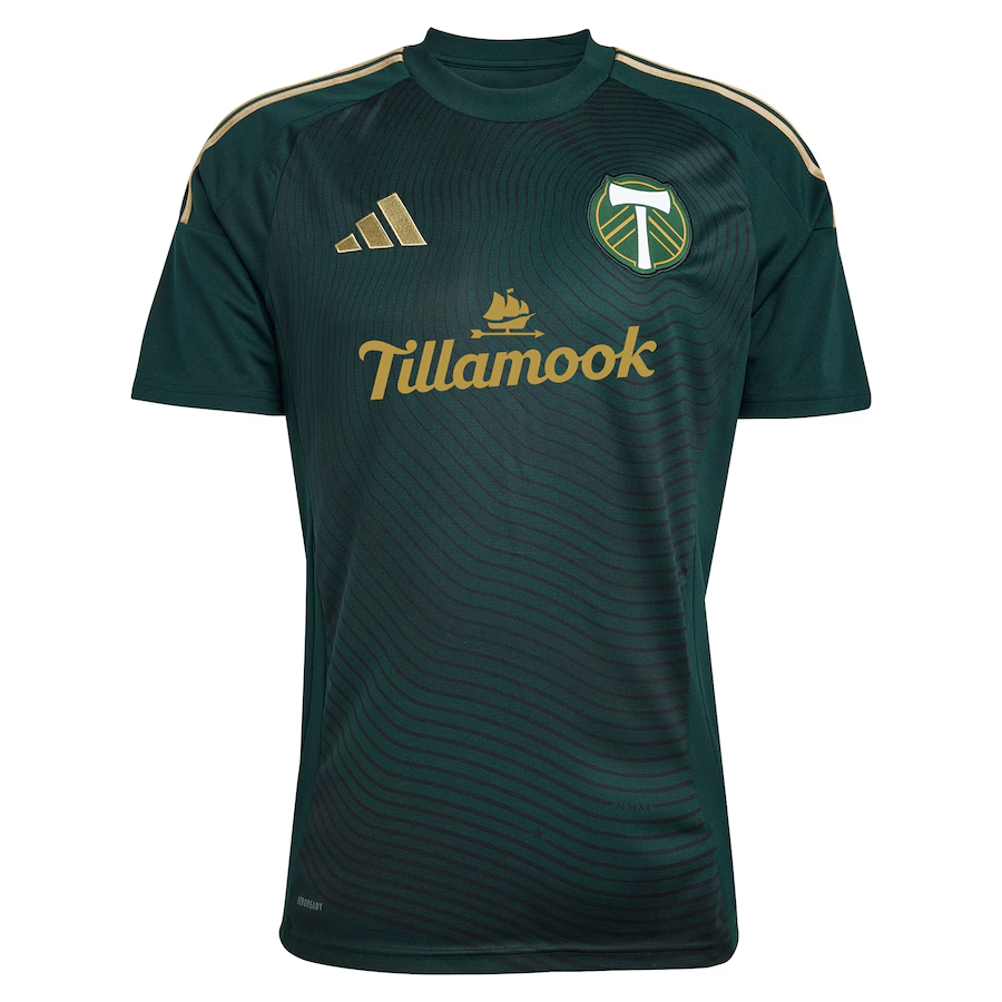 adidas Portland Timbers Diego CharÃ¡ Home Jersey 25/26 (Green/Gold)