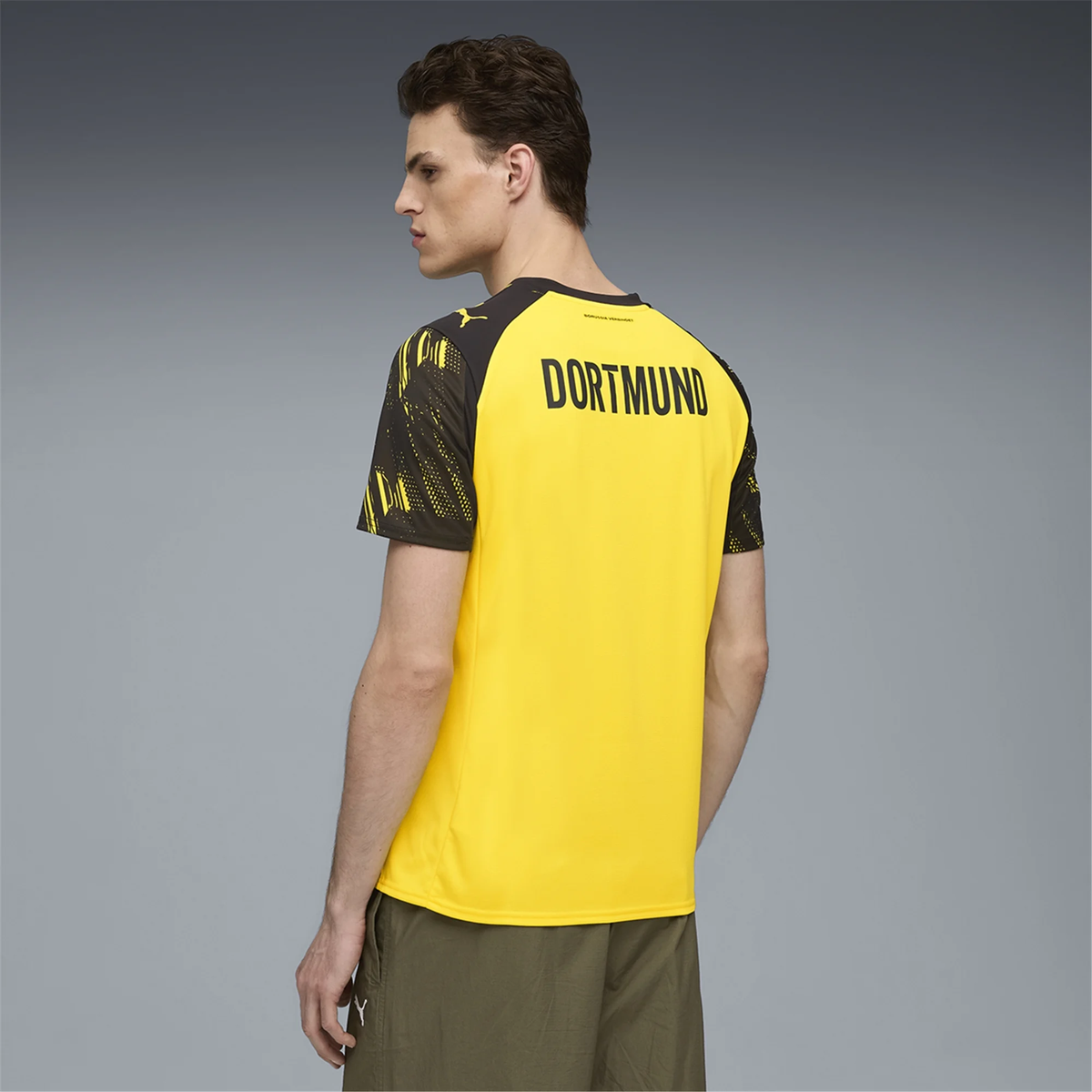 Puma BVB Dortmund Emre Can Home Jersey w/ Bundesliga Patch 25/26 (Faster Yellow/Black)