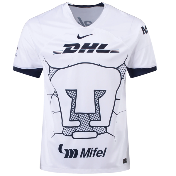 Nike Pumas UNAM Eduardo Salvio Home Jersey w/ Liga MX Patch 23/24 (White/Obsidian)