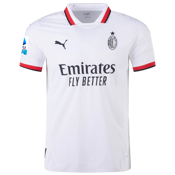 Puma AC Milan Authentic IsmaÃ«l Bennacer Away Jersey w/ Series A Patch 24/25 (Puma White)